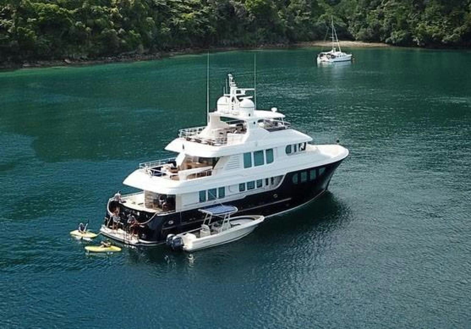 a boat on the water aboard LITTLE BLUE Yacht for Sale