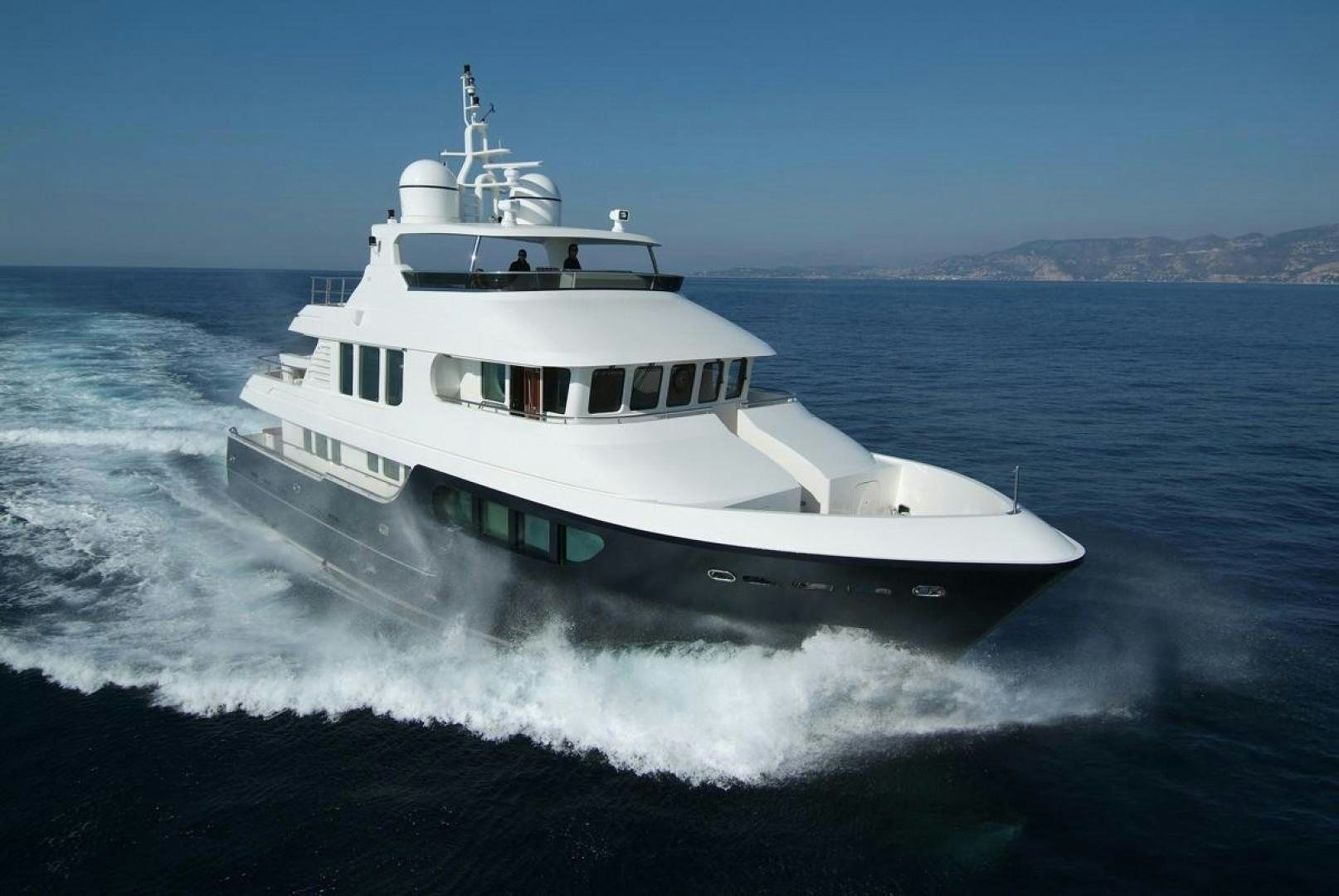 a boat on the water aboard LITTLE BLUE Yacht for Sale