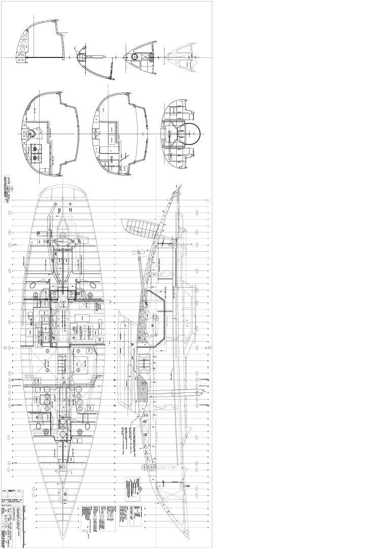 diagram, engineering drawing aboard WHIRLWIND Yacht for Sale