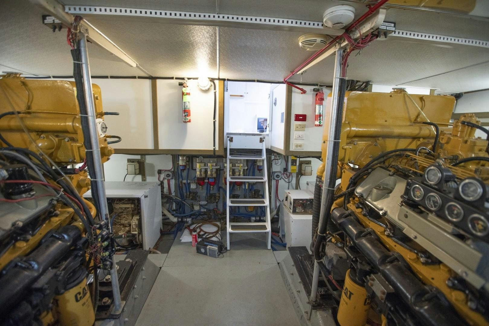 a room with machinery aboard HEMINGWAY Yacht for Sale