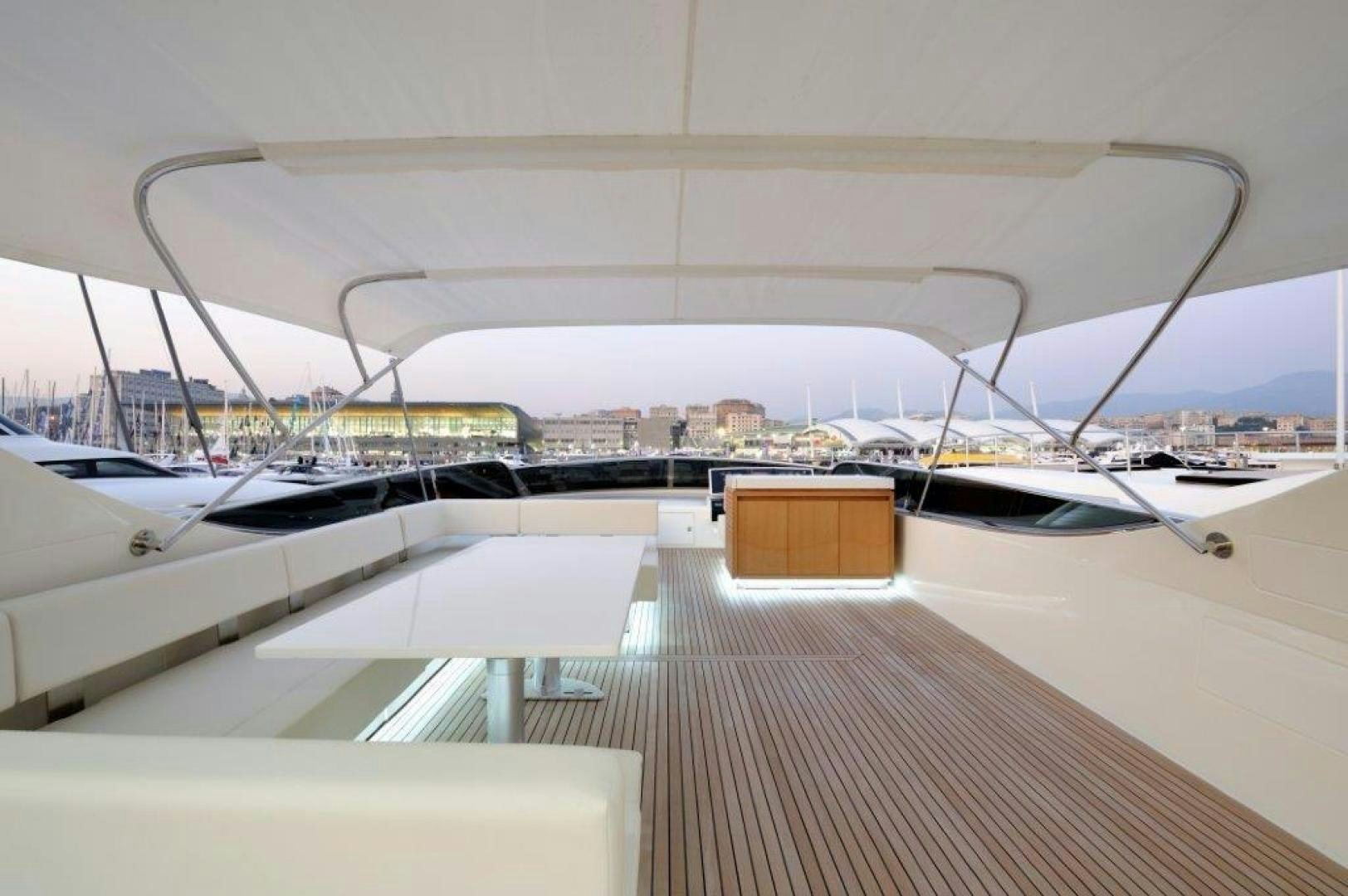 a large white building with a balcony aboard ELLISIUM Yacht for Sale
