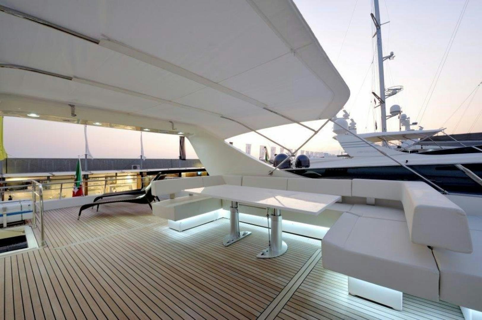 a plane parked in a swinger aboard ELLISIUM Yacht for Sale