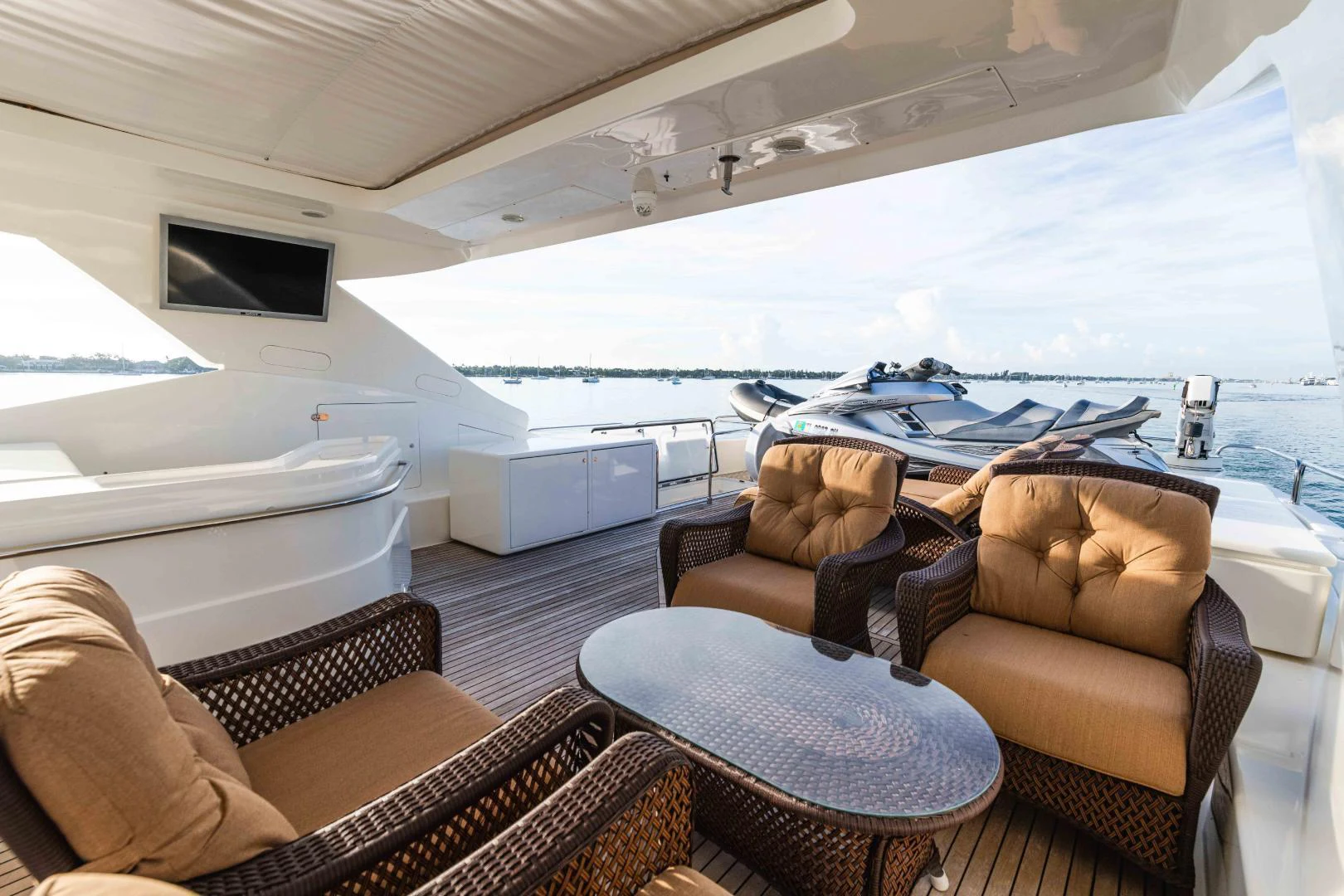 a boat is parked in the water aboard KAVITA Yacht for Sale