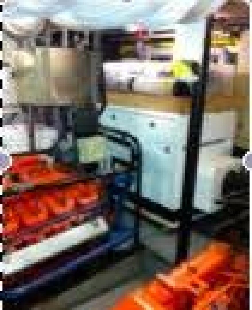 a blurry image of a building aboard EVA Yacht for Sale