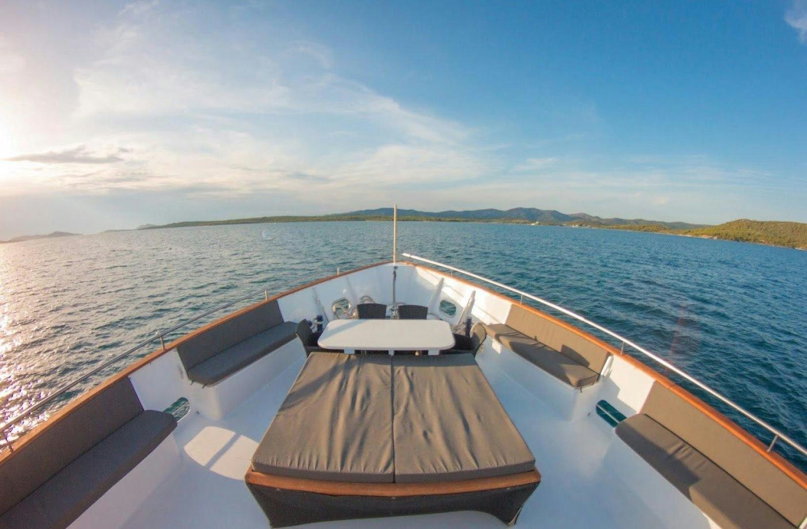 a boat on the water aboard EVA Yacht for Sale