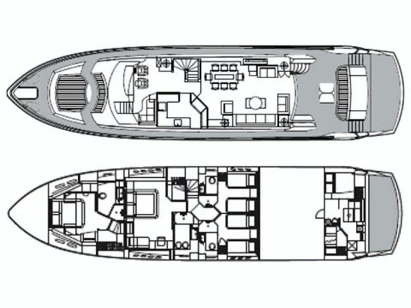 diagram aboard EXIMIUS Yacht for Sale