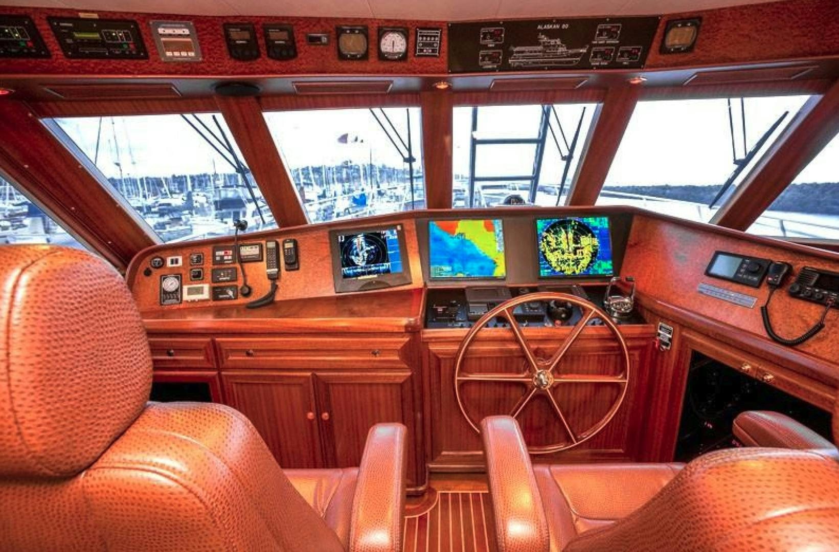 inside of a bus aboard NO NAME Yacht for Sale
