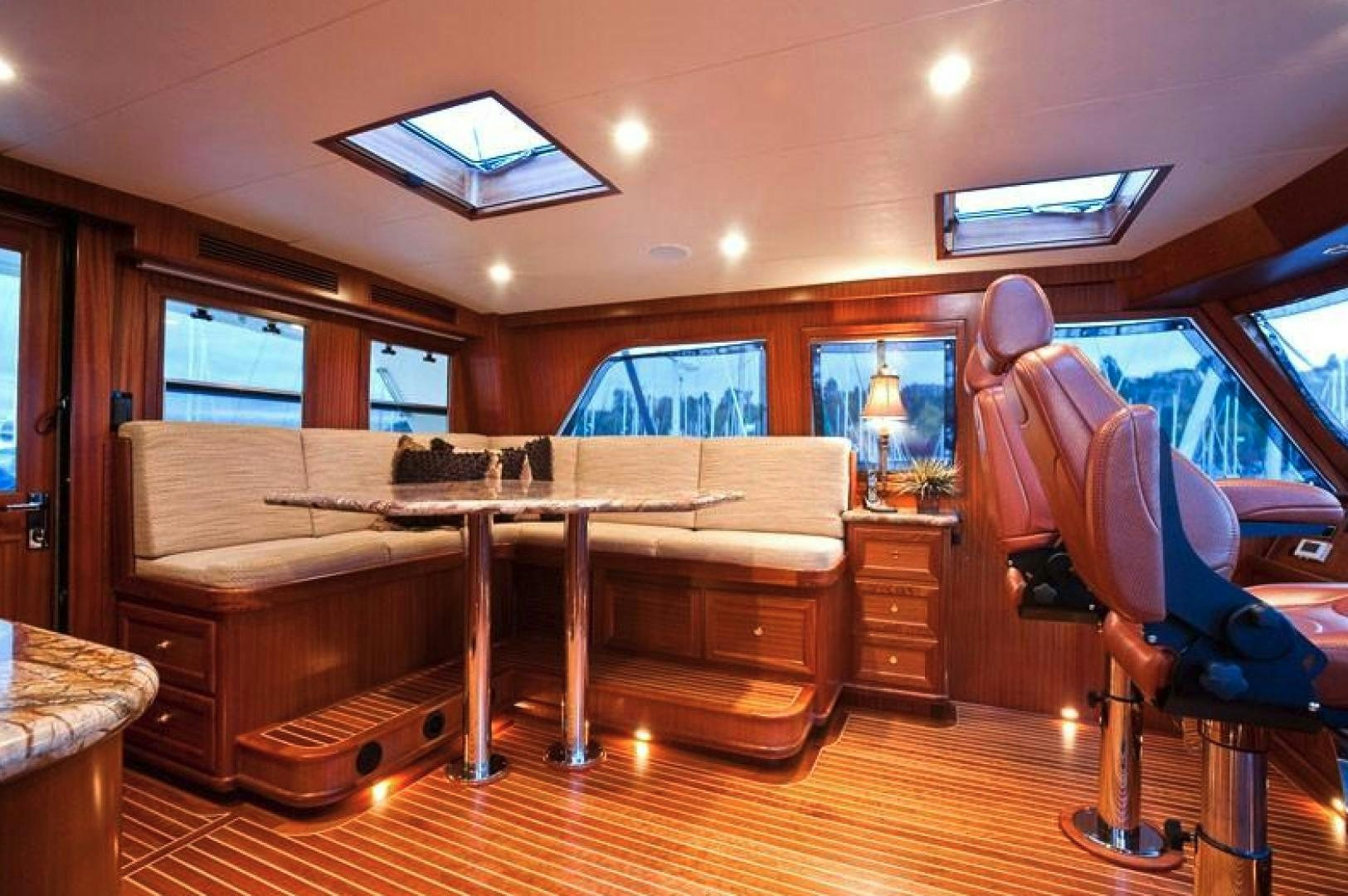 a room with a desk and a chair aboard NO NAME Yacht for Sale