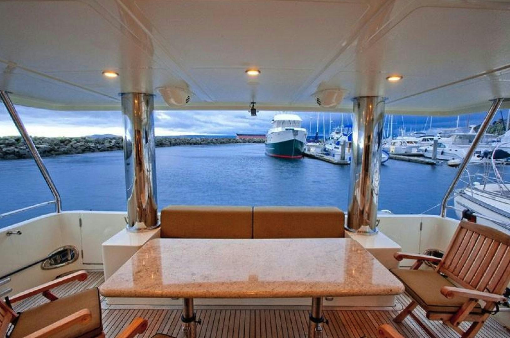 a table on a boat aboard NO NAME Yacht for Sale