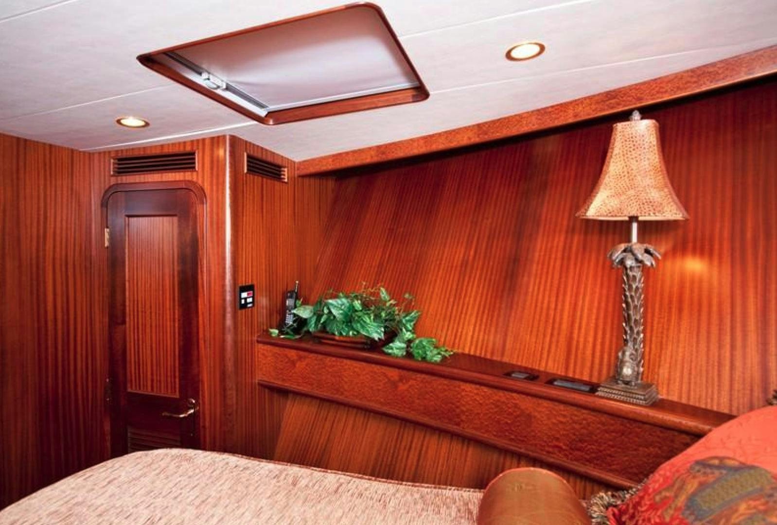 a lamp on a table aboard NO NAME Yacht for Sale