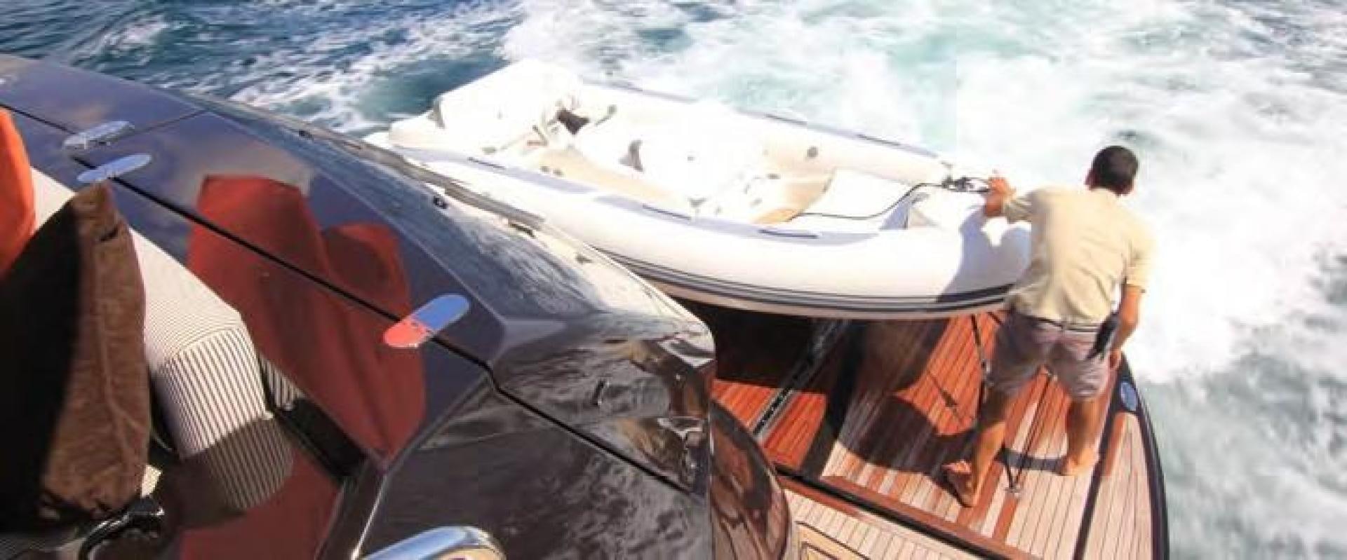 a person on a boat aboard ANNABEL Yacht for Sale