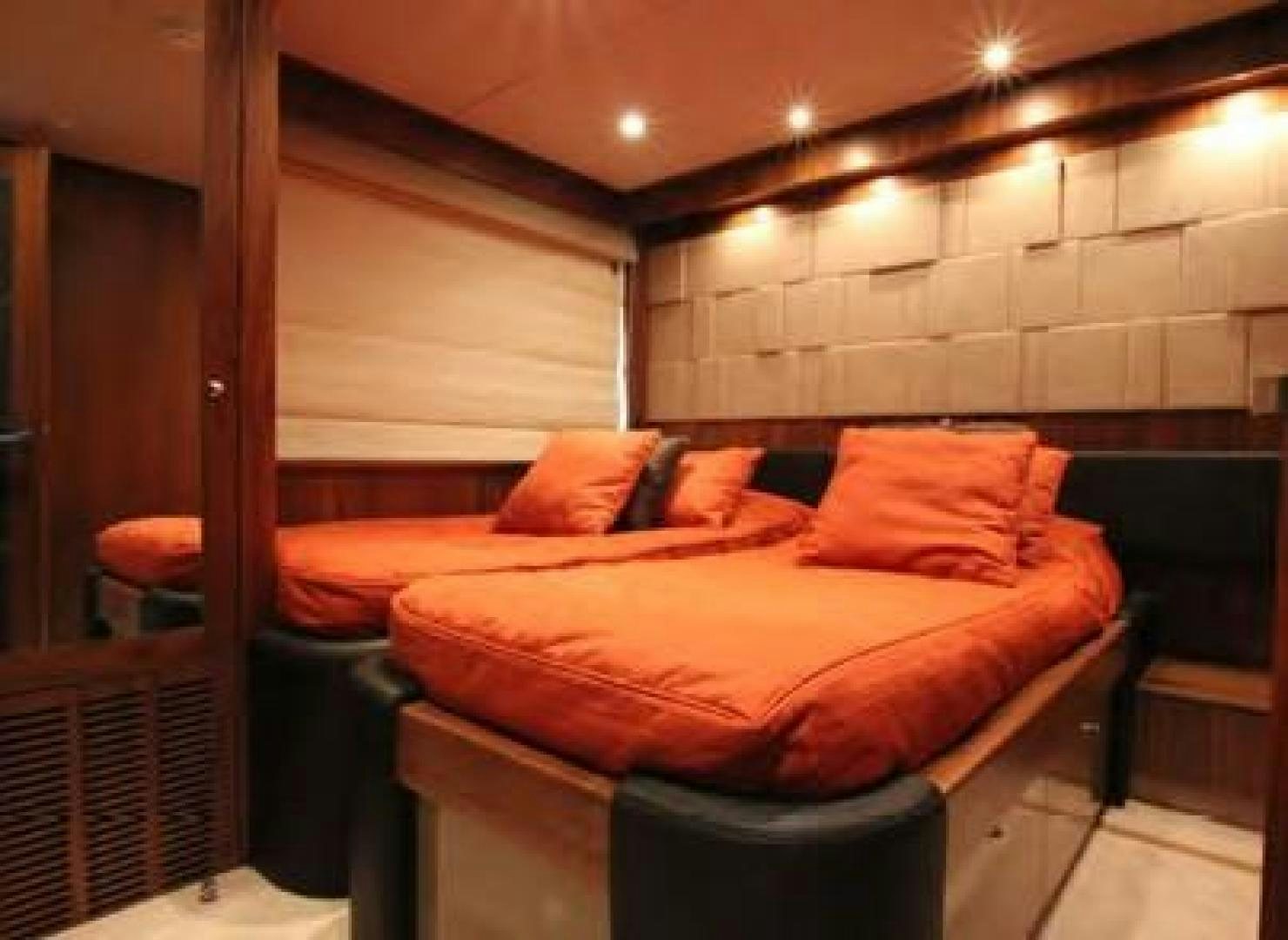 a bed in a room aboard ANNABEL Yacht for Sale