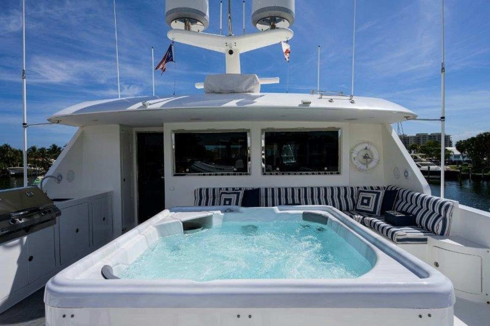 a boat on the water aboard AMAZING GRACE Yacht for Sale