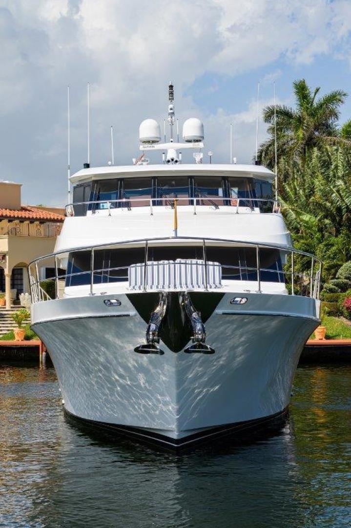 a large boat in the water aboard AMAZING GRACE Yacht for Sale