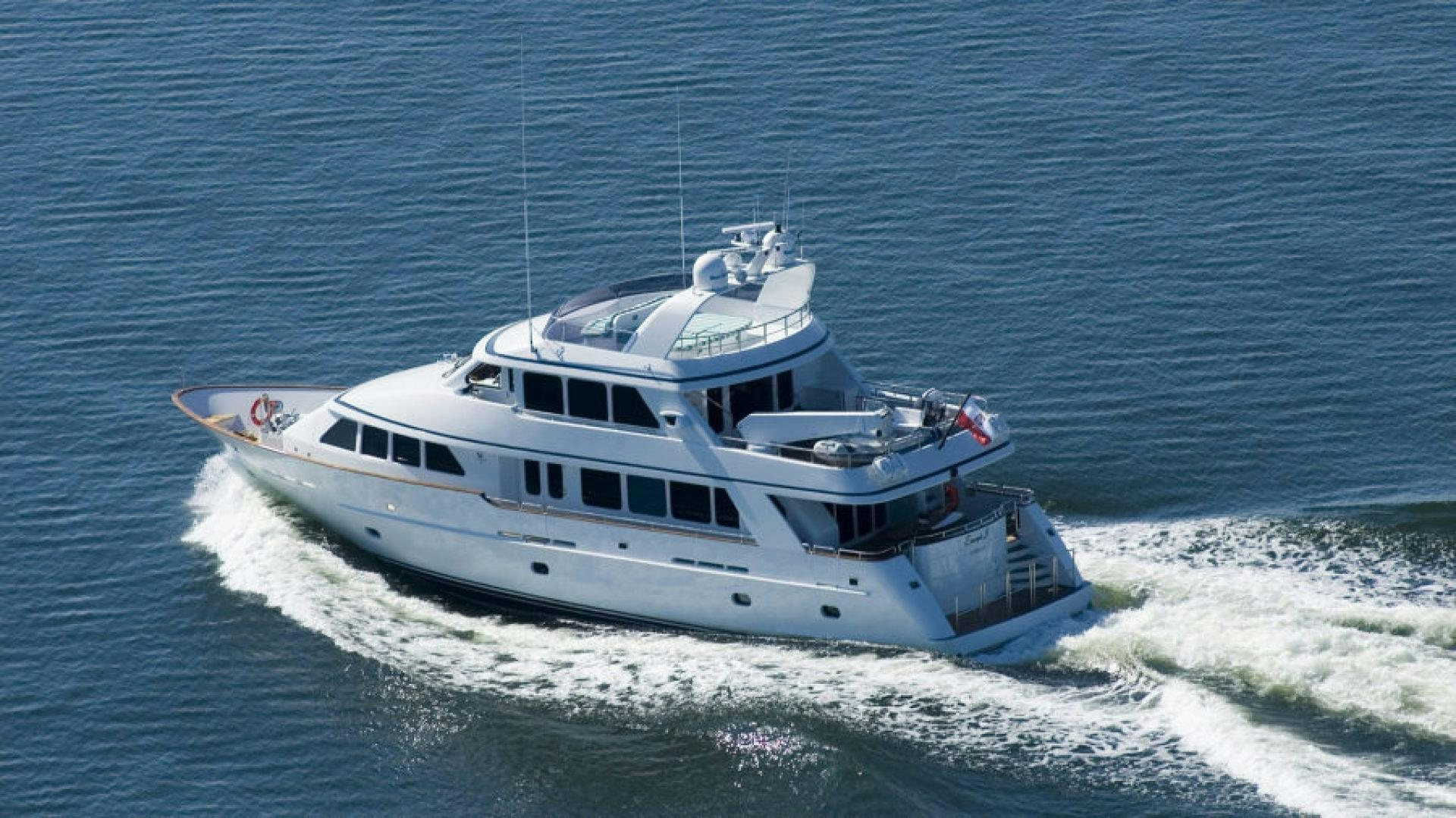 a boat on the water aboard DRIVEN Yacht for Sale