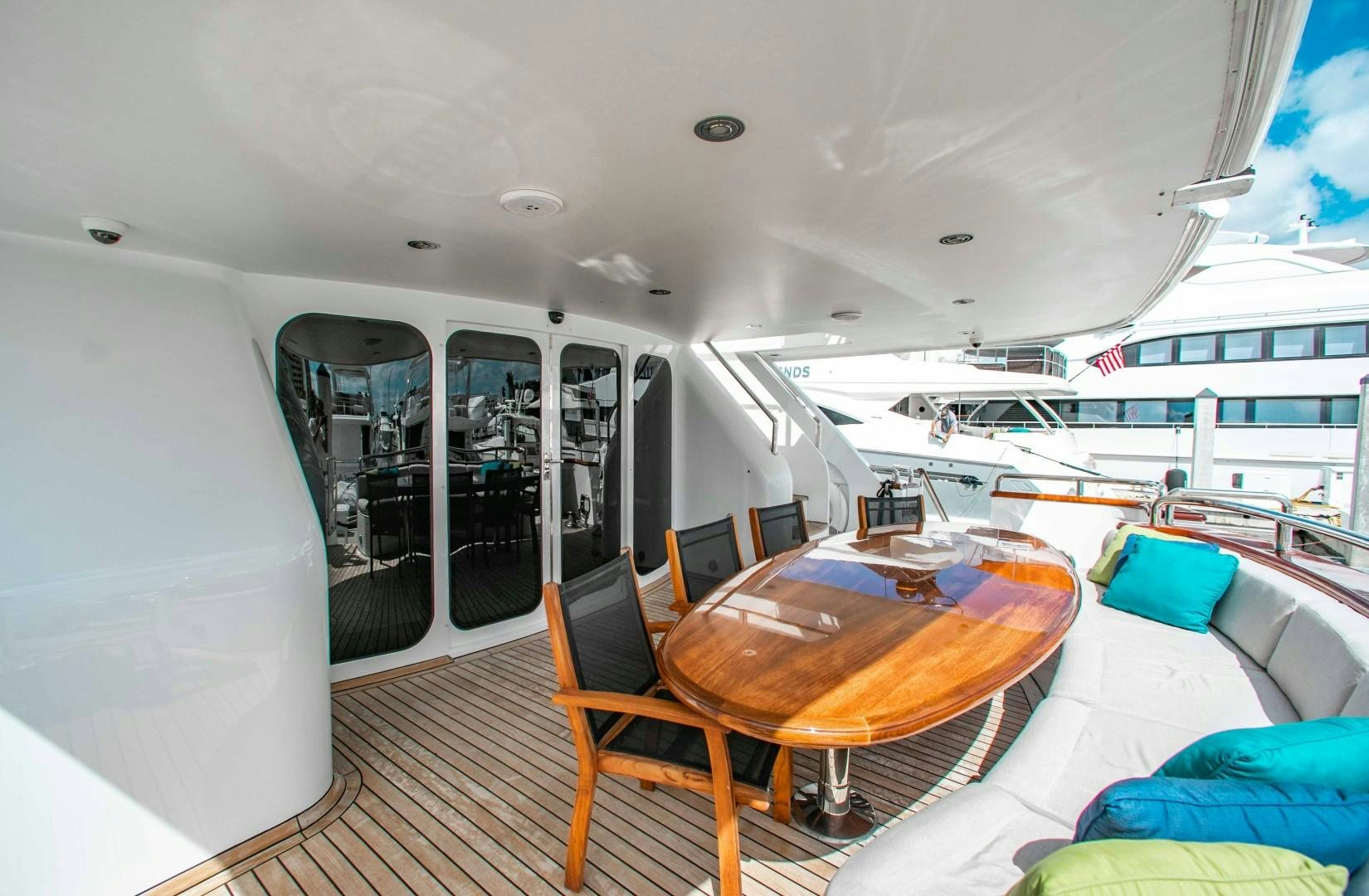 inside of a boat aboard DRIVEN Yacht for Sale