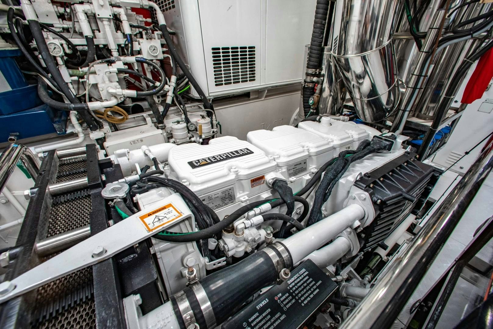 a machine with wires aboard DRIVEN Yacht for Sale