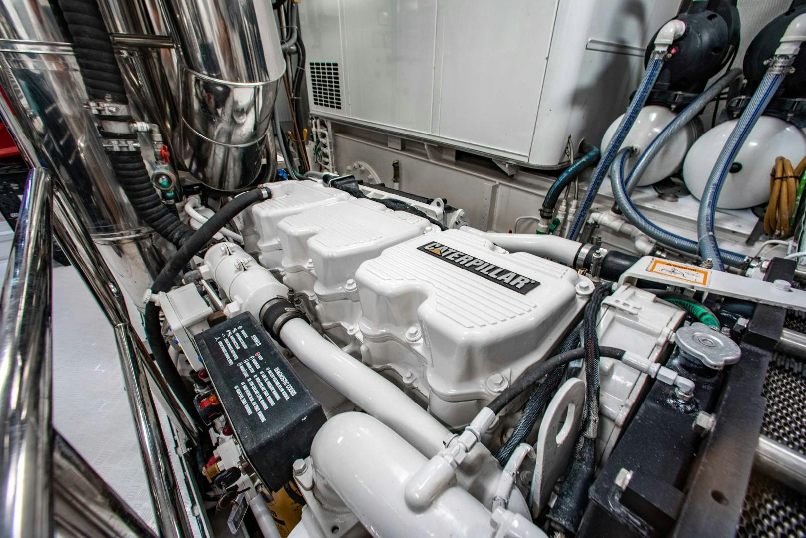 a machine with wires aboard DRIVEN Yacht for Sale