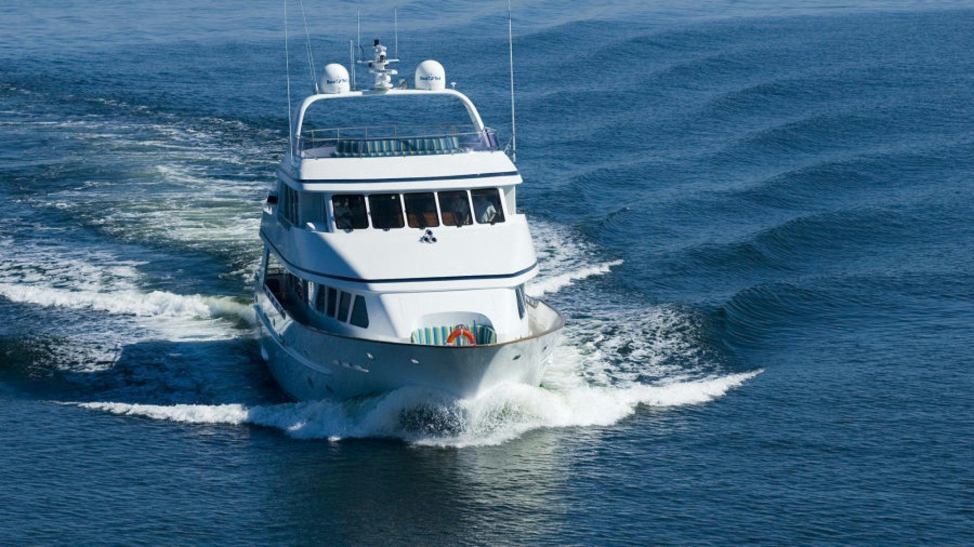 a boat on the water aboard DRIVEN Yacht for Sale