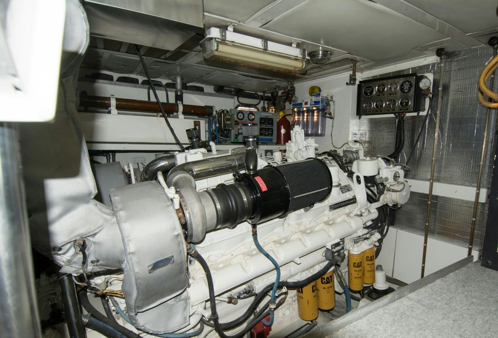 a machine in a room aboard WHISKEY DAWN Yacht for Sale