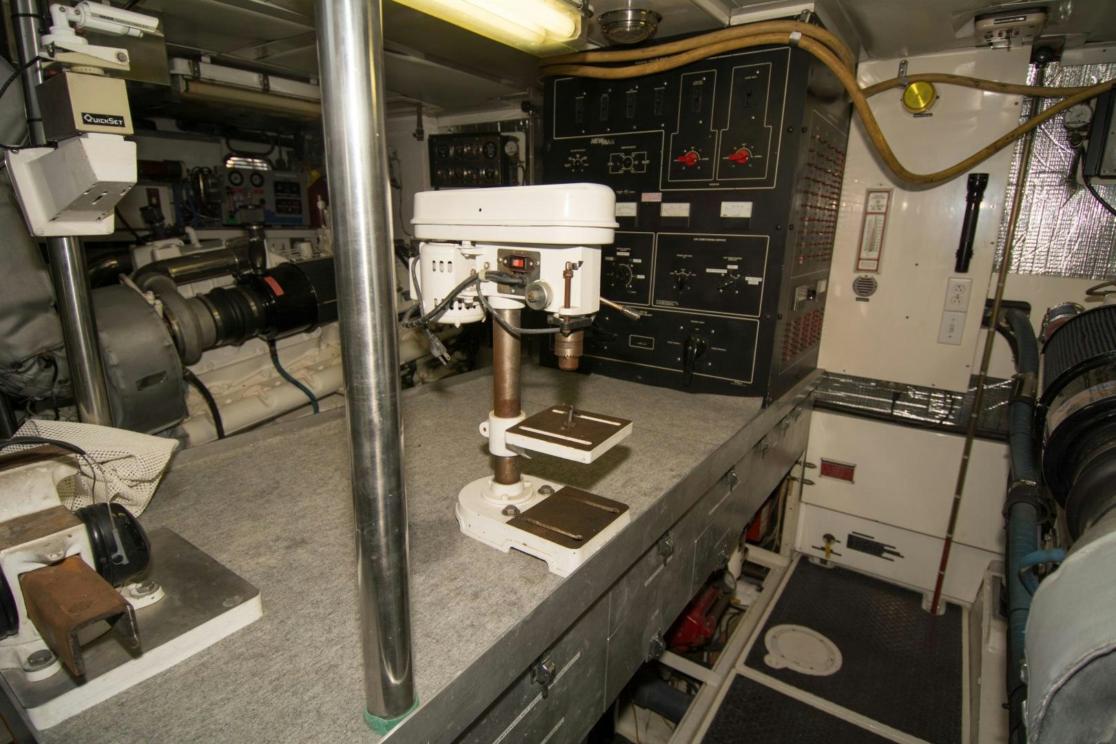 a machine in a room aboard WHISKEY DAWN Yacht for Sale