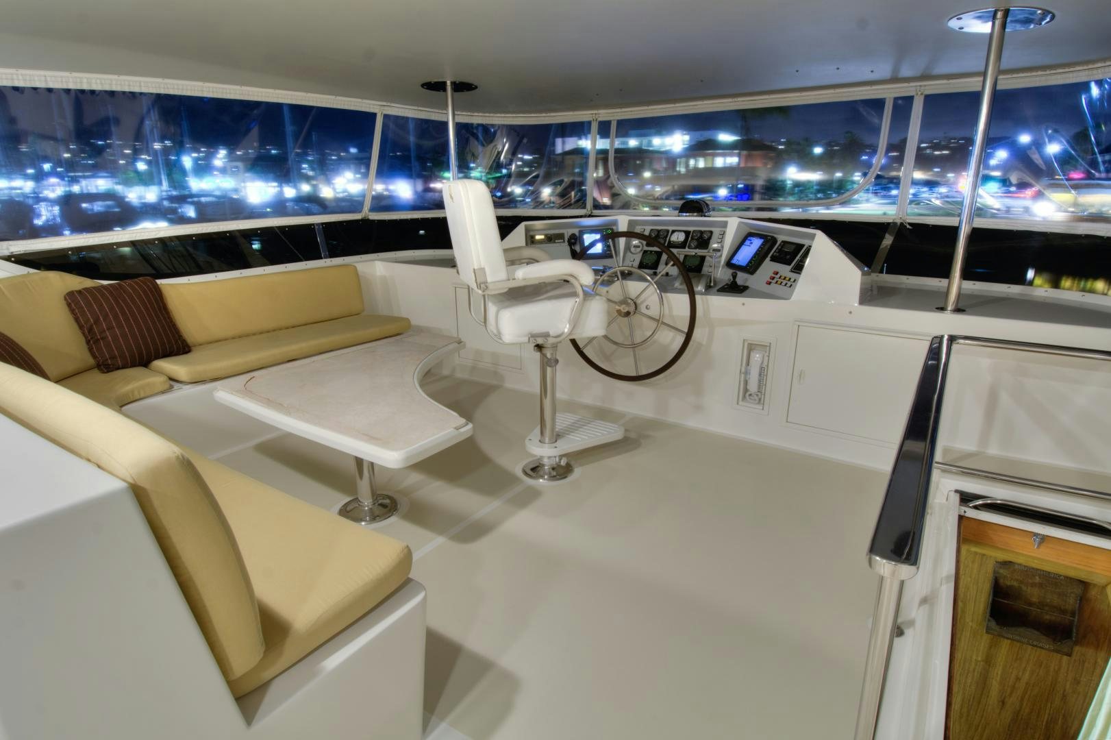 a white lab chair in a laboratory aboard WHISKEY DAWN Yacht for Sale