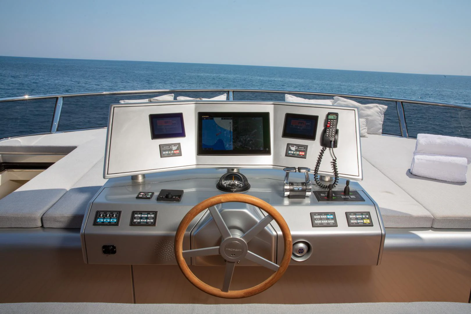 a boat on the water aboard URSUS V Yacht for Sale
