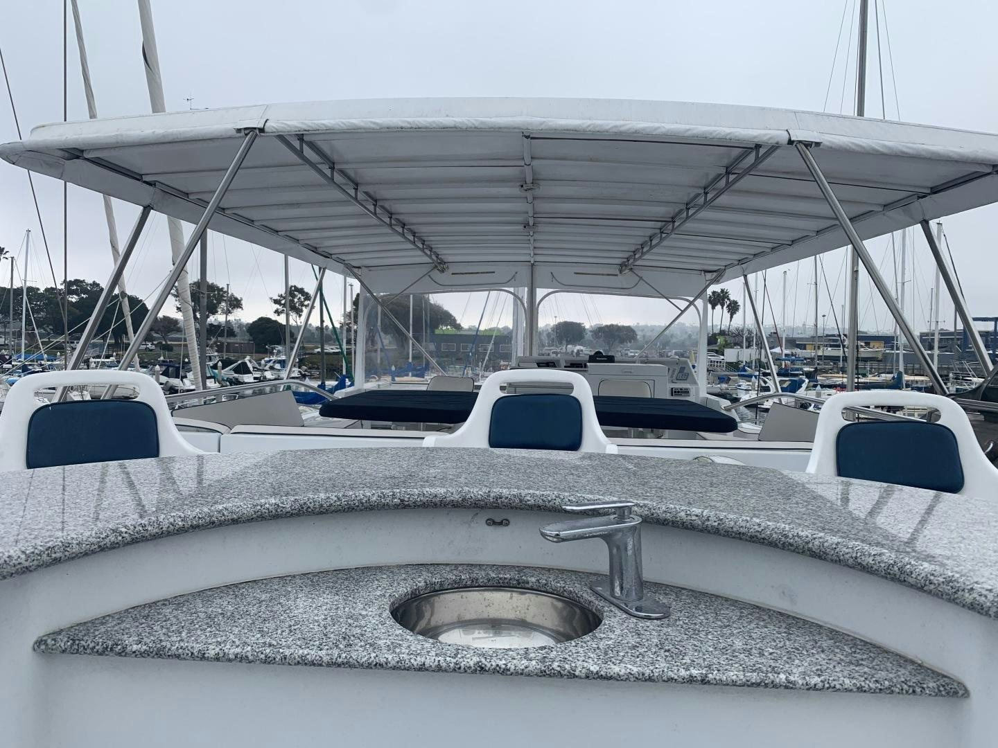 a boat on the water aboard REHAB Yacht for Sale