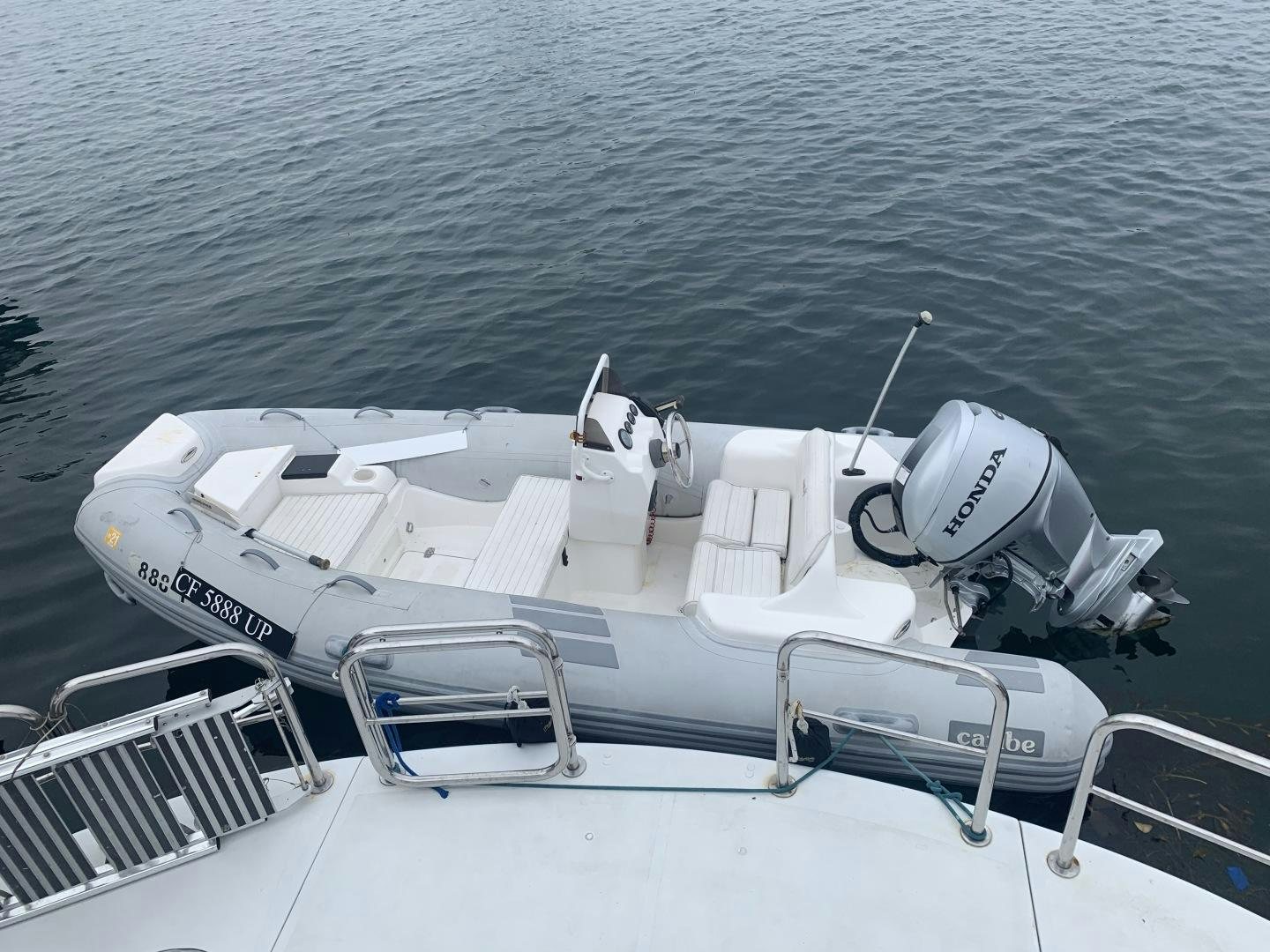 a boat on the water aboard REHAB Yacht for Sale