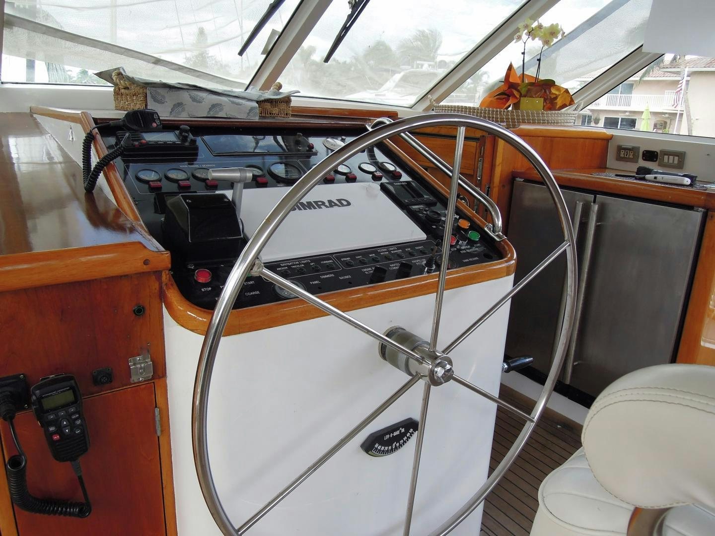inside of a car aboard SEA ANGEL Yacht for Sale