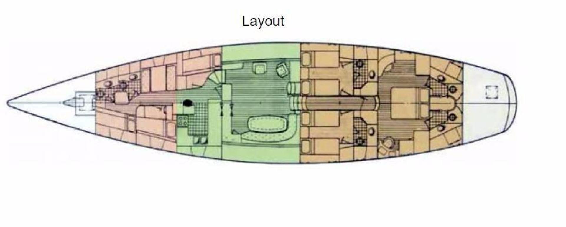 diagram aboard SEA ANGEL Yacht for Sale