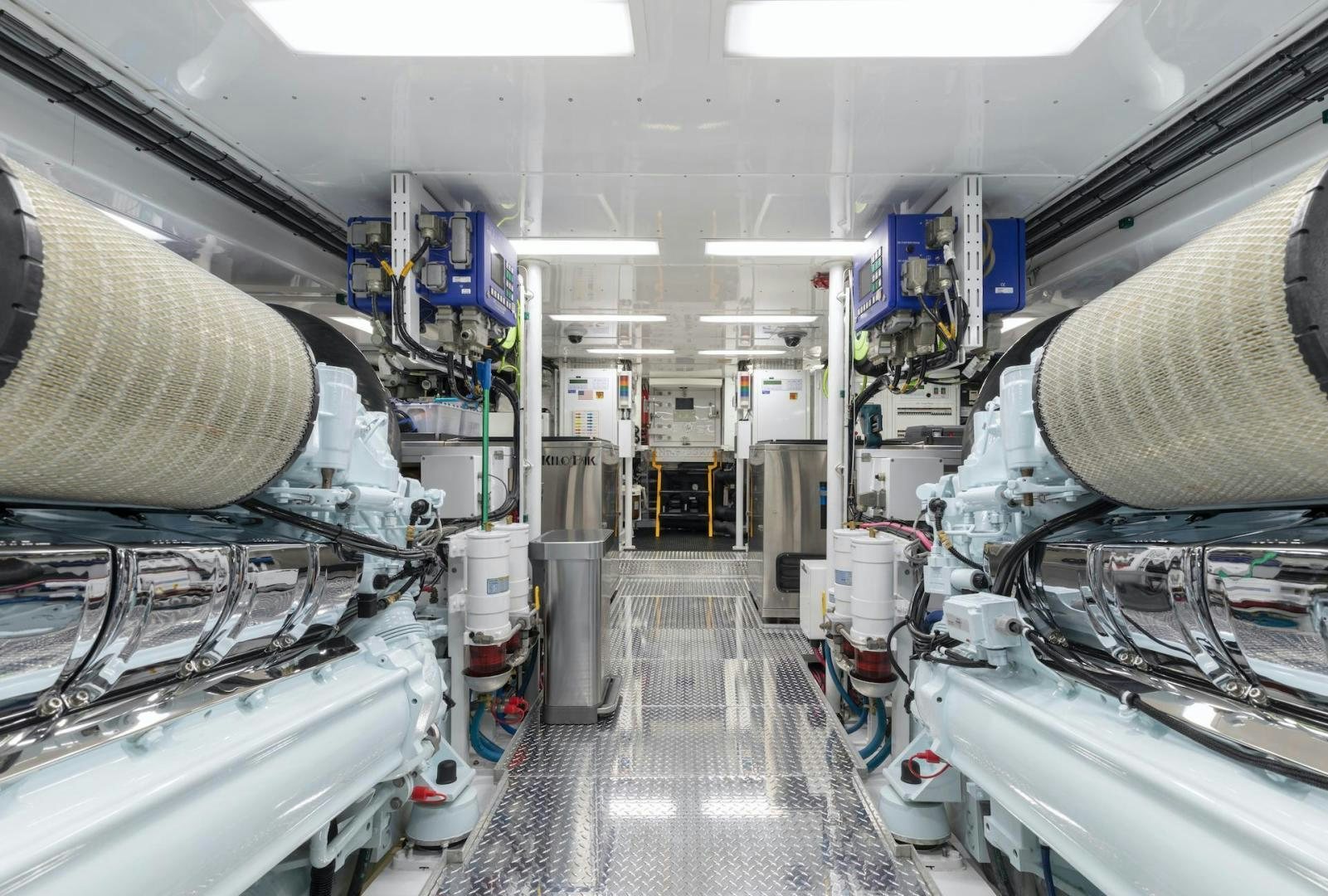 a room with several machines aboard CATCH Yacht for Sale