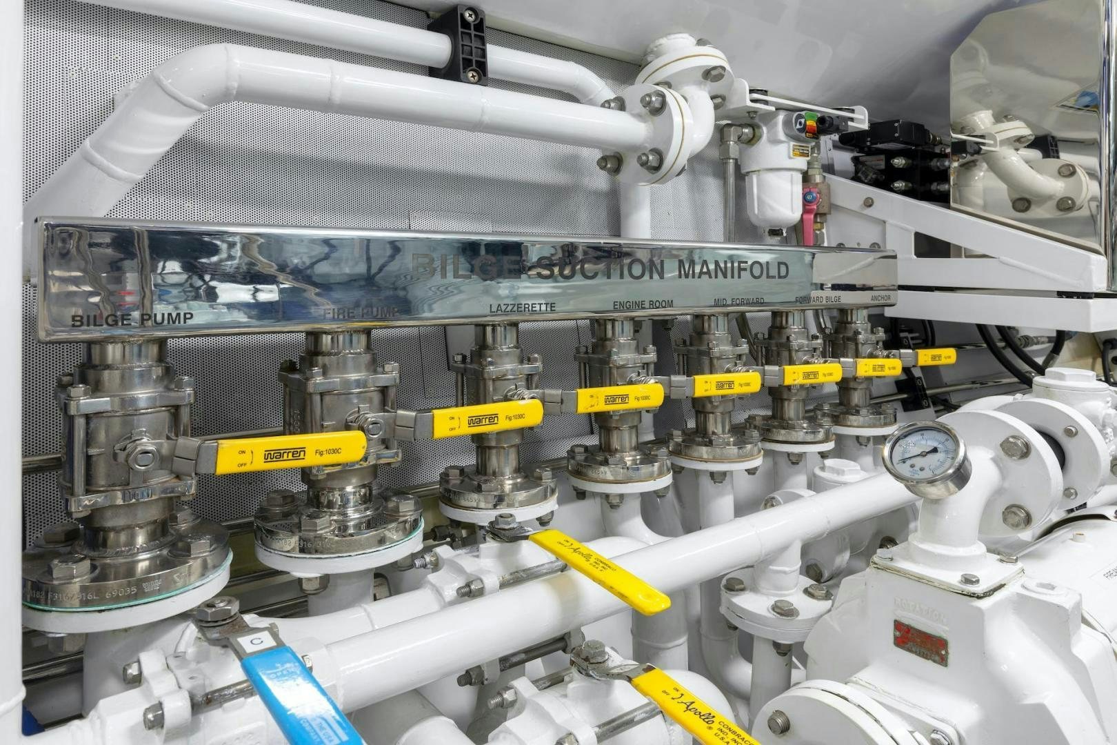 a close-up of a machine aboard CATCH Yacht for Sale