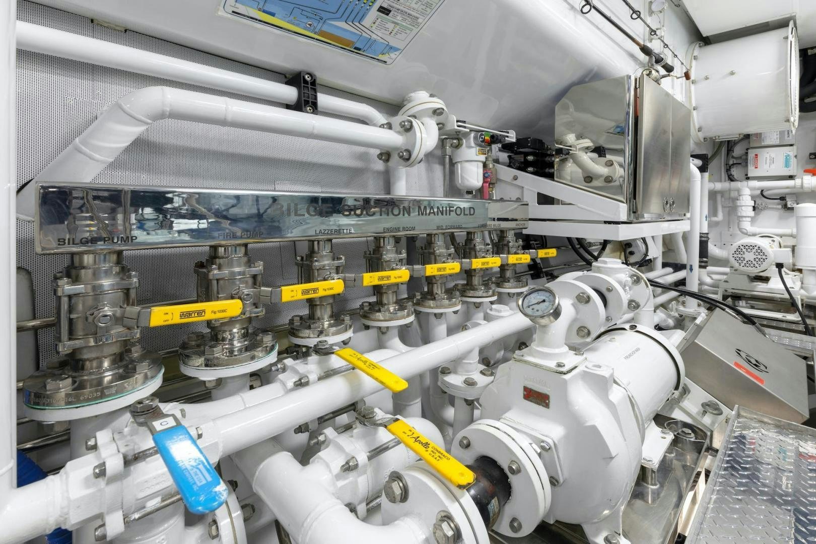 a close-up of a machine aboard CATCH Yacht for Sale