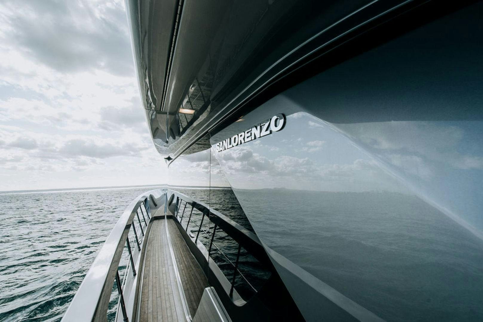 a view of the ocean from a deck of a boat aboard ZAZZAZU II Yacht for Sale