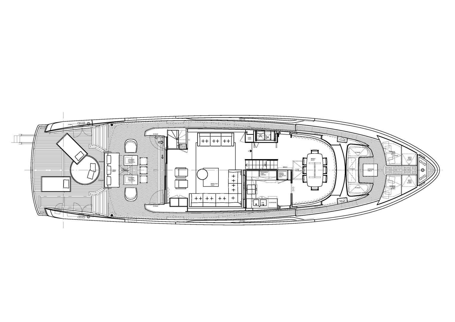 diagram aboard ZAZZAZU II Yacht for Sale