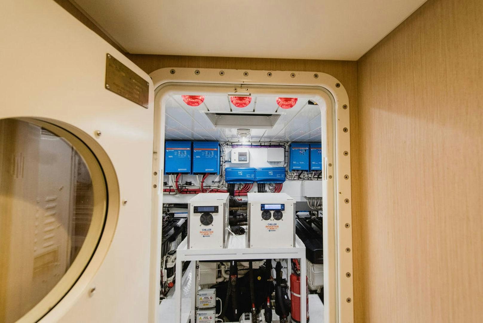 a machine with buttons and switches aboard ZAZZAZU II Yacht for Sale