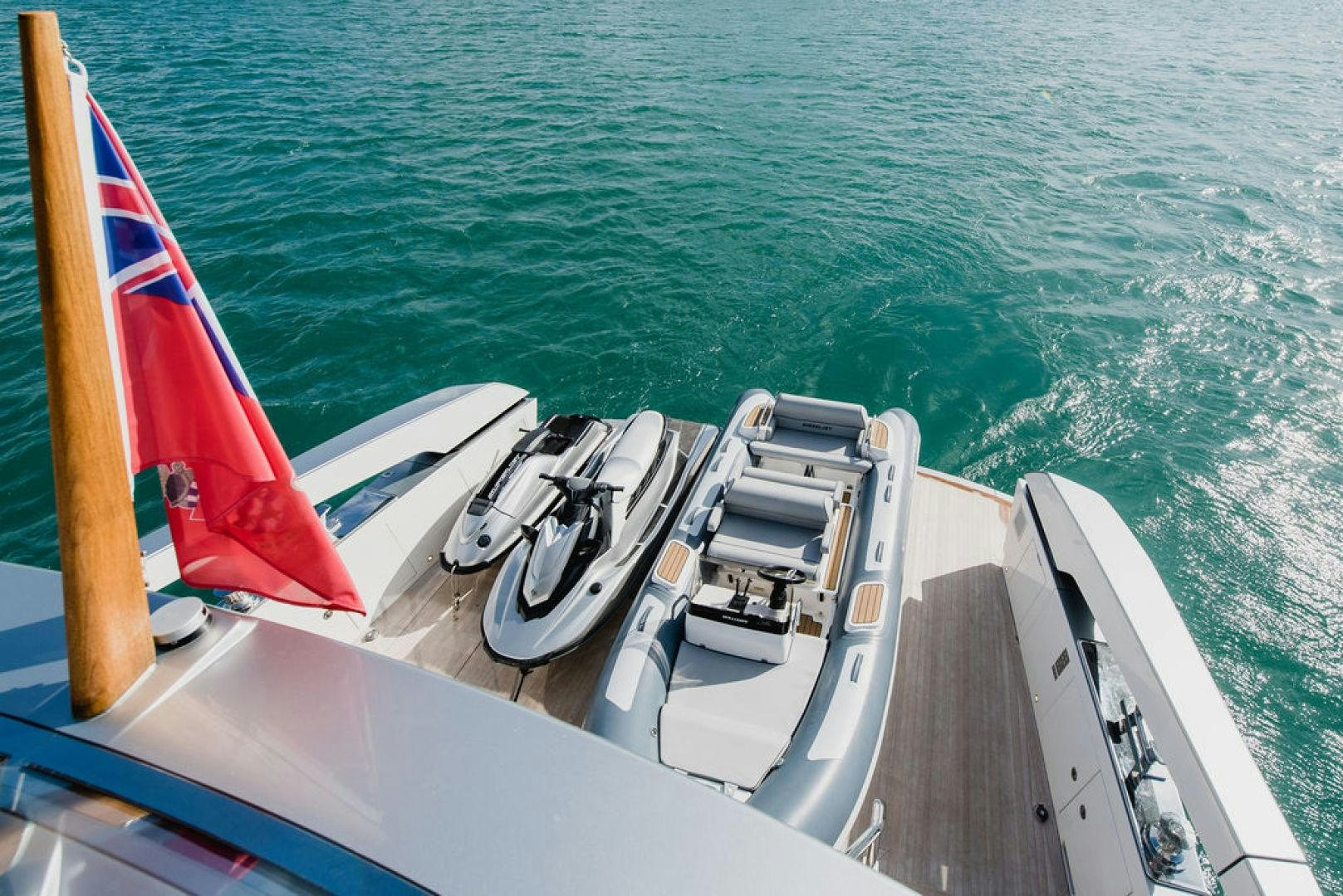 a boat on the water aboard ZAZZAZU II Yacht for Sale