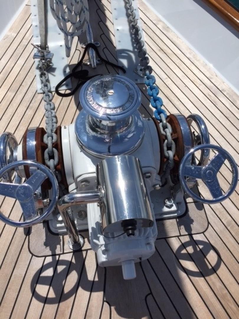 a machine on the floor aboard ARIA Yacht for Sale