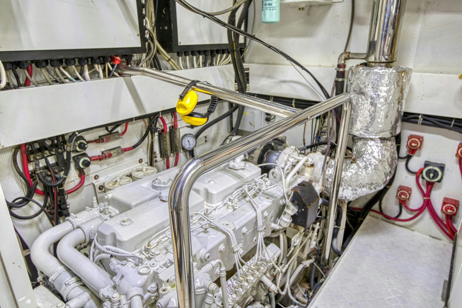 a machine with wires aboard ARIA Yacht for Sale