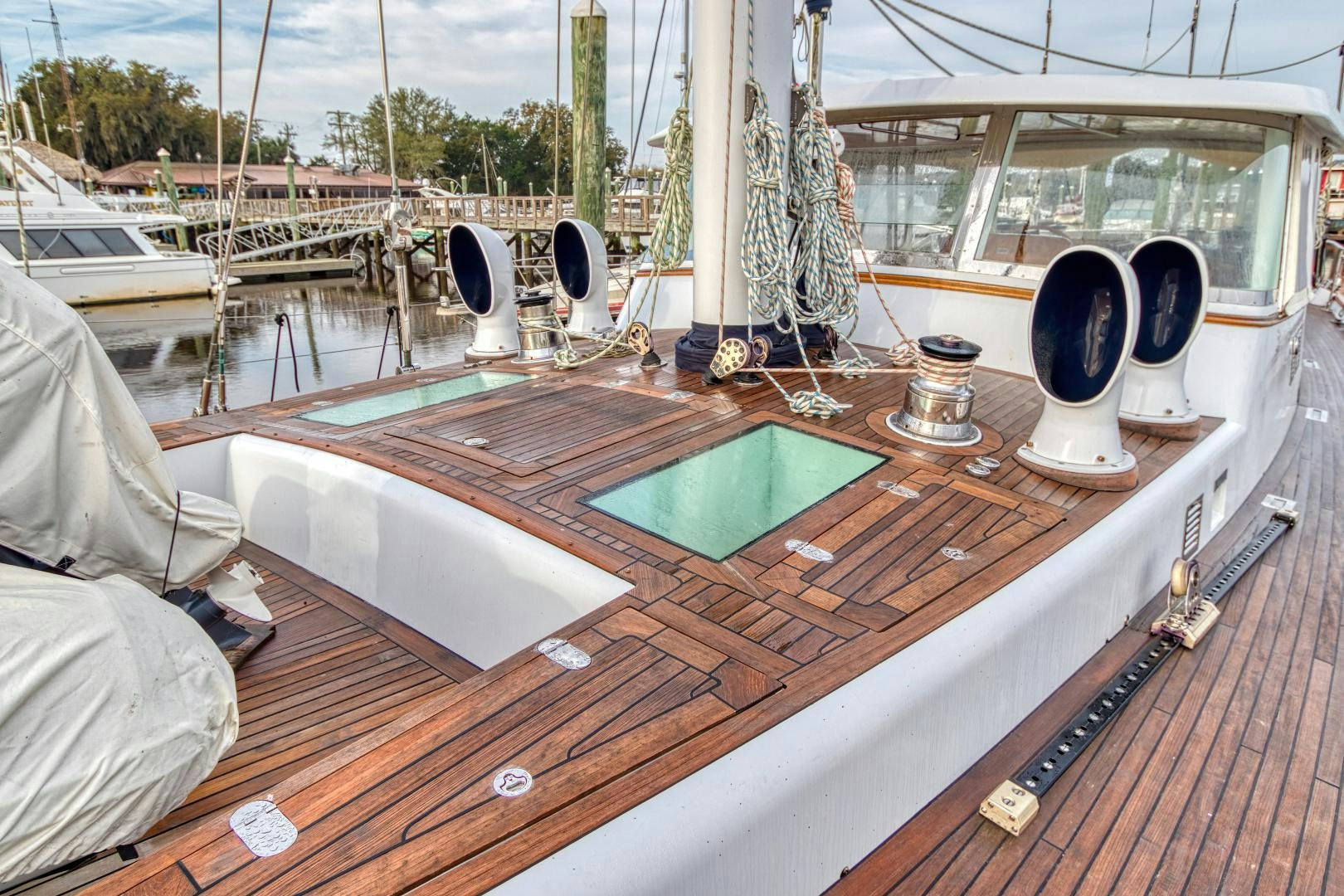 a boat on the water aboard ARIA Yacht for Sale