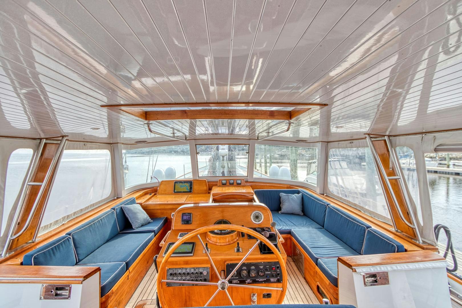 inside of a boat aboard ARIA Yacht for Sale