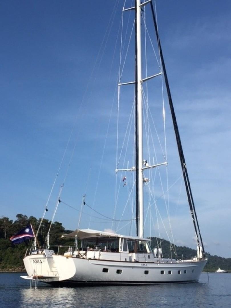 a boat on the water aboard ARIA Yacht for Sale