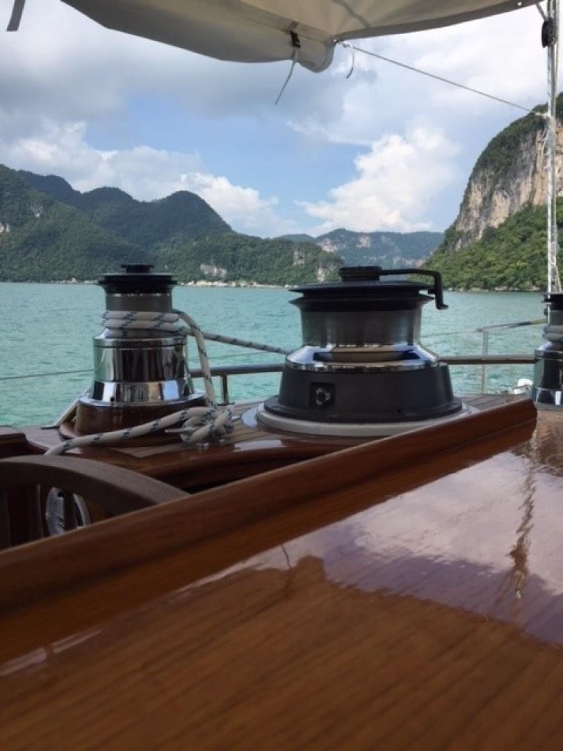 a boat on the water aboard ARIA Yacht for Sale