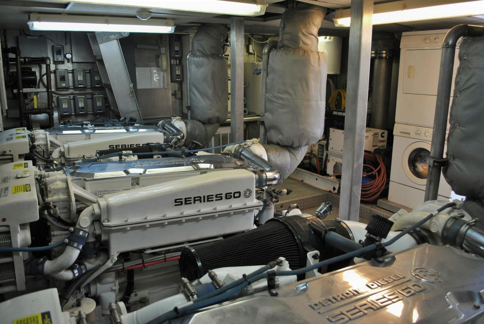 a machine with a person standing on the side aboard JENNY LYNNE Yacht for Sale