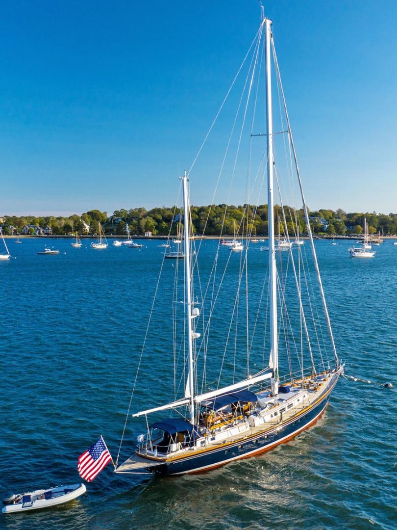 a sailboat on the water aboard HERMIE LOUISE Yacht for Sale
