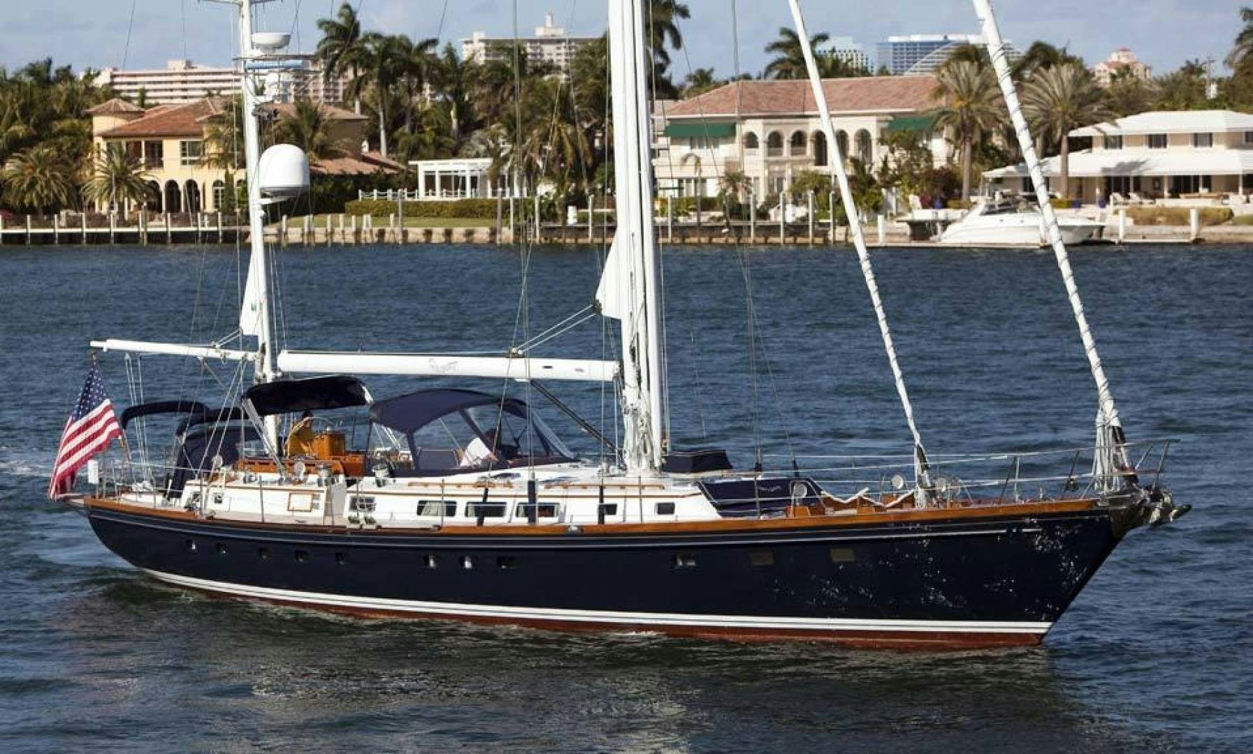 a boat on the water aboard HERMIE LOUISE Yacht for Sale