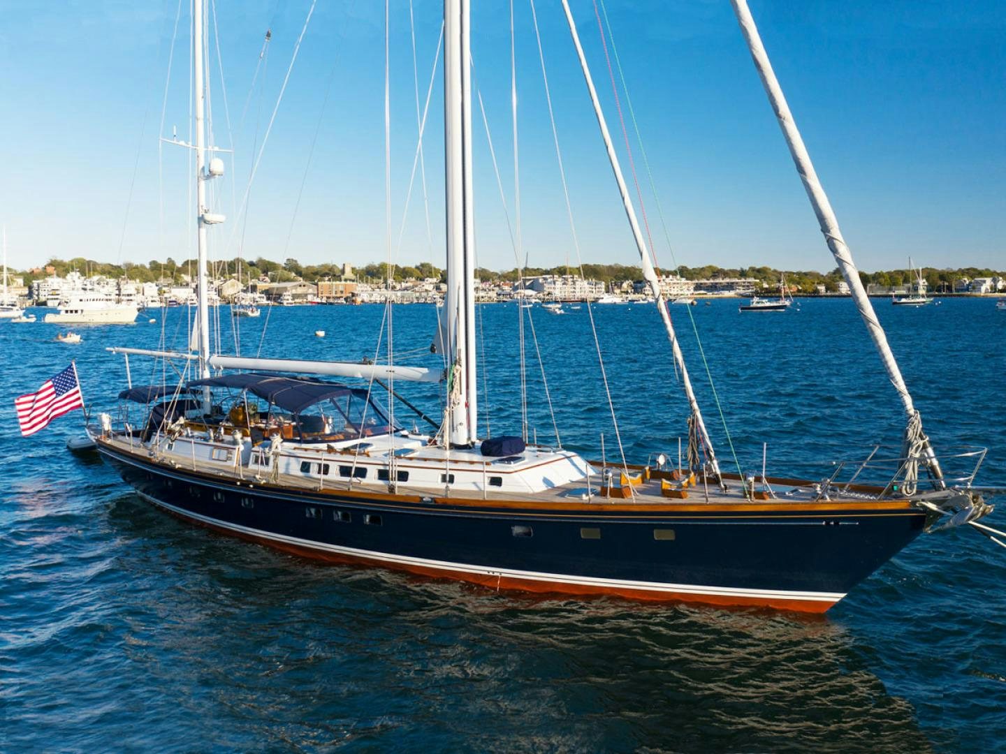 a boat on the water aboard HERMIE LOUISE Yacht for Sale