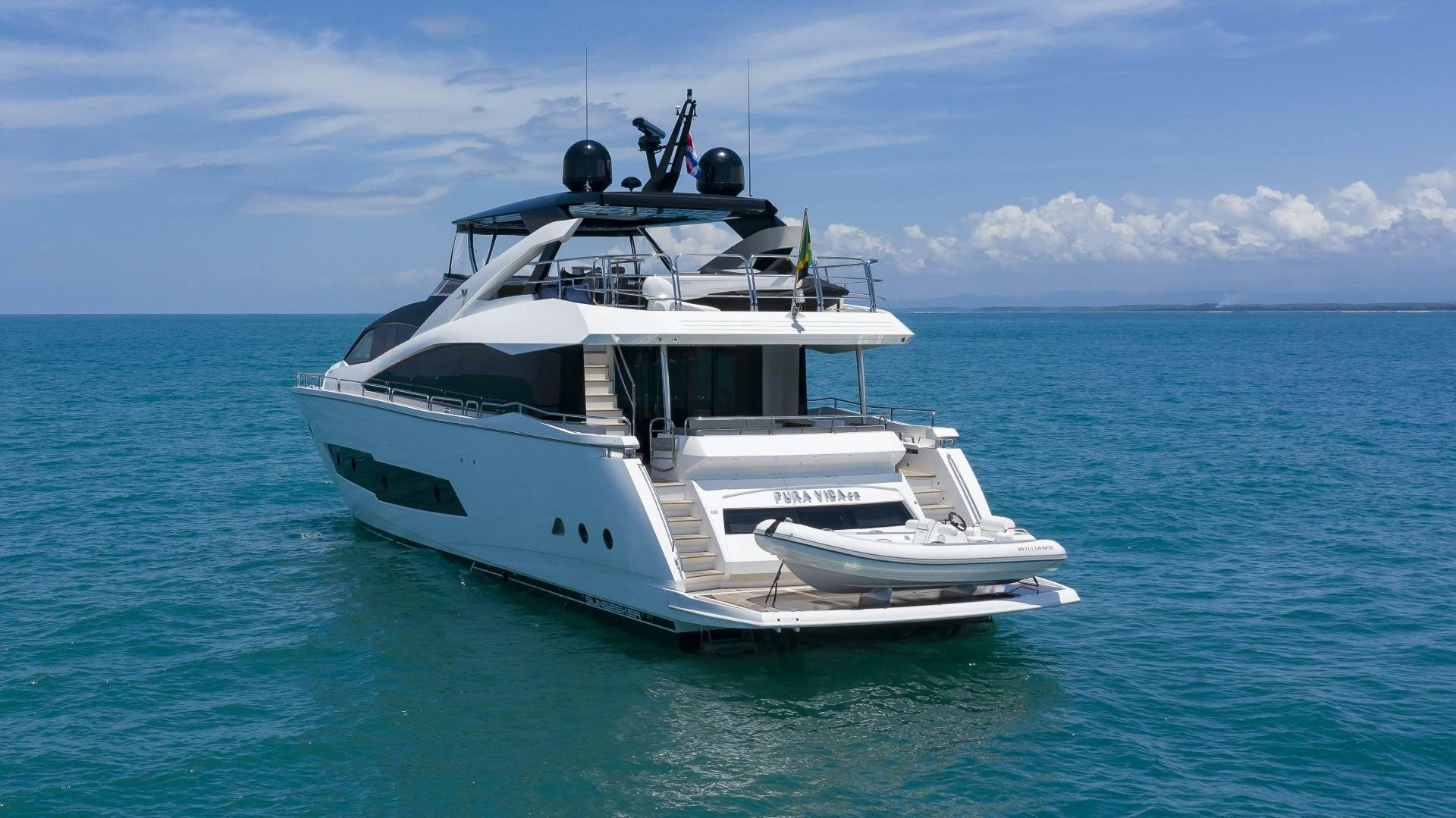 a boat in the water aboard PURA VIDA Yacht for Sale