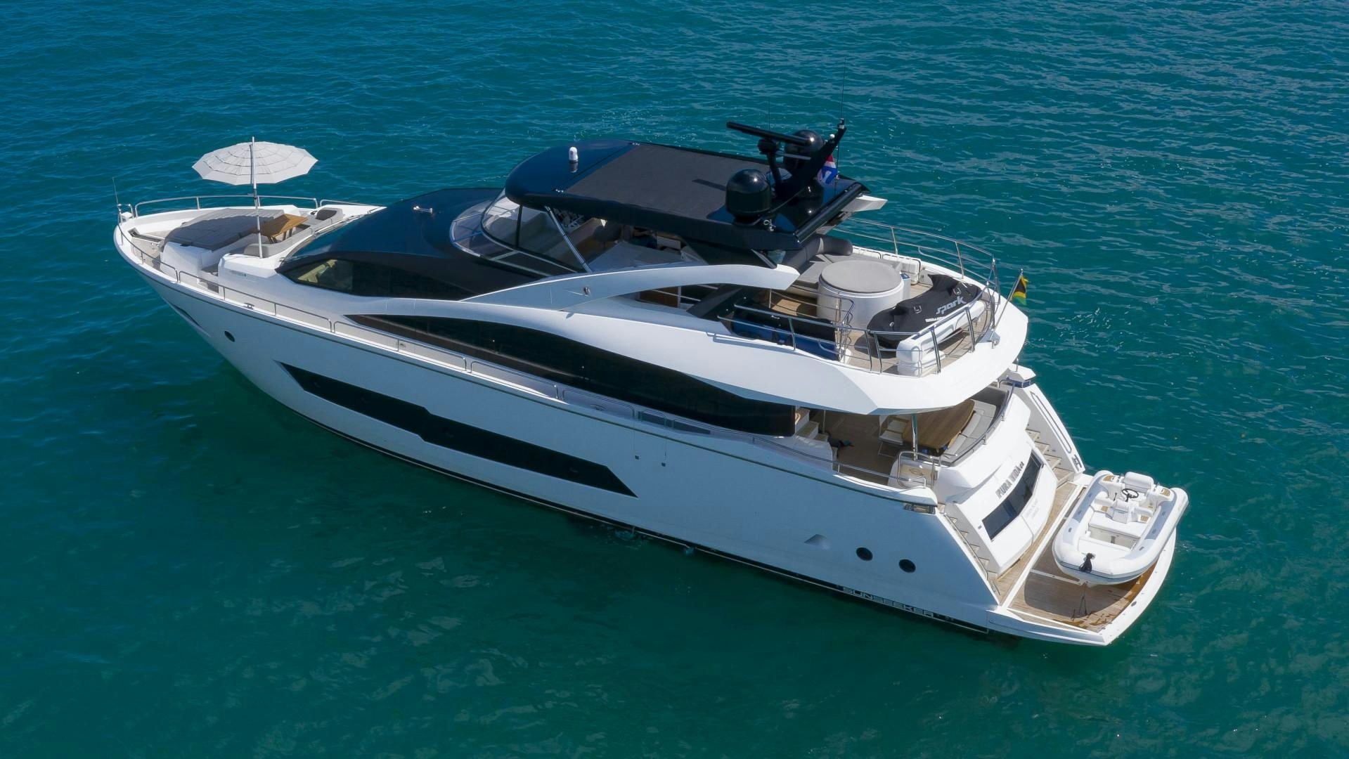 a boat on the water aboard PURA VIDA Yacht for Sale